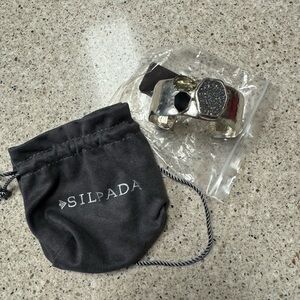 Silpada Silver Geometric Cuff Bracelet